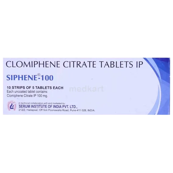 siphene 100mg tablet 5's